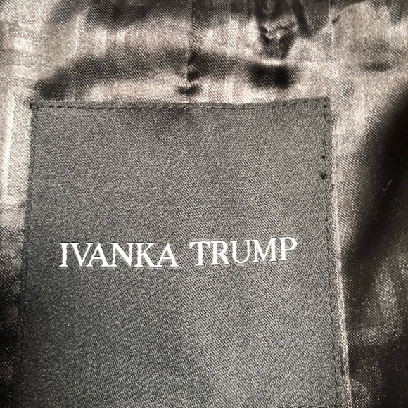 Ivanka Trump Wool Blend Buffalo Plaid Black & White Winter Coat - Picture 7 of 7